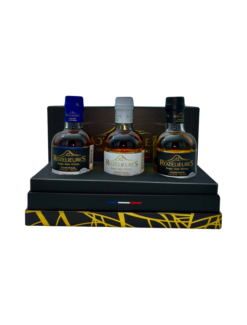 Coffret Whisky Rozelieures – 3×20cl : Subtil, Origine, Tourbé