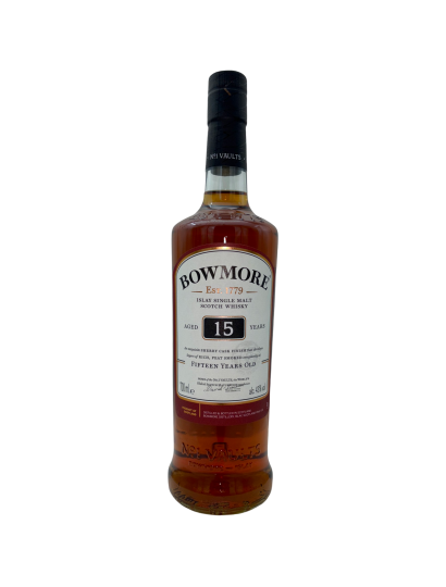 Whisky, Ecosse, Bowmore, 15 ans, 40%, 70cl