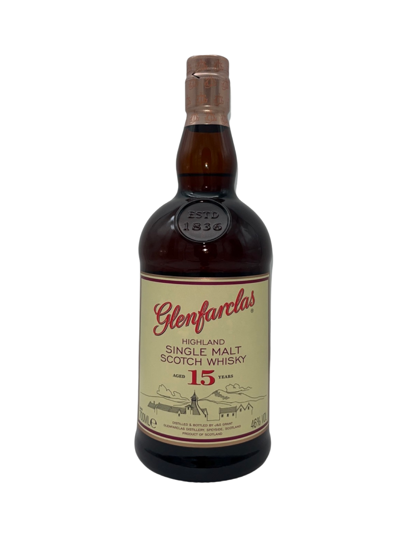 Whisky, Ecosse, Glenfarclas, 15 ans, Single Malt, 46%, 70cl