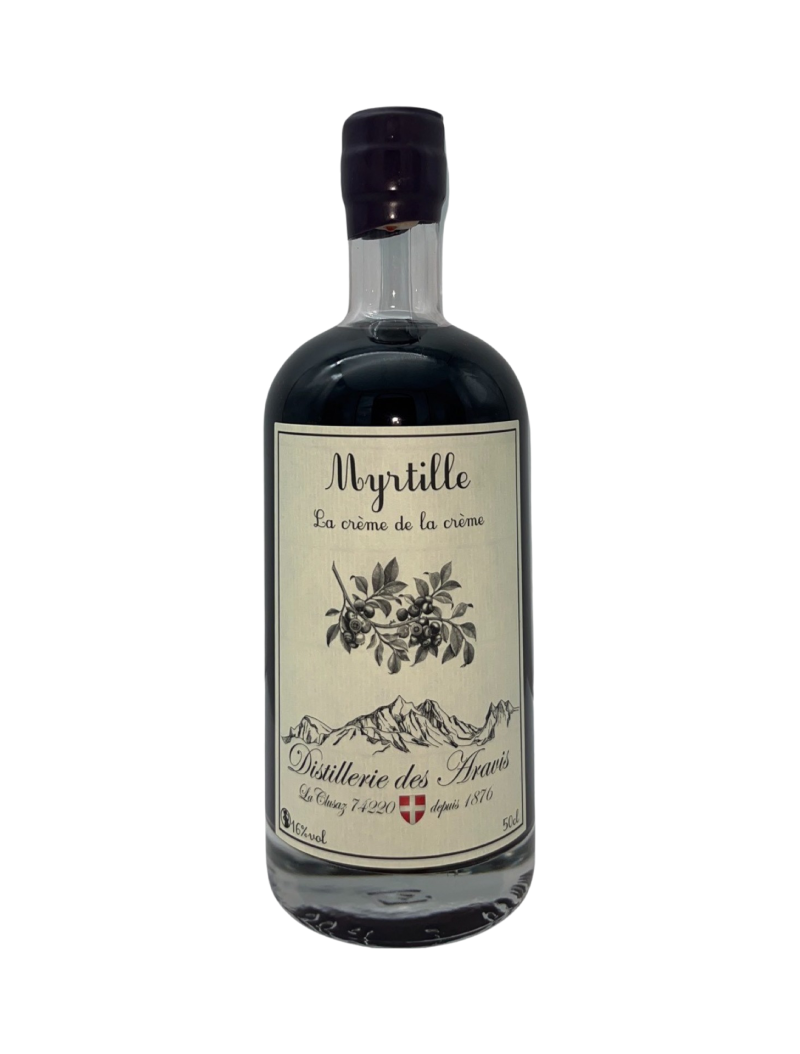 Distillerie des Aravis, Crème de Myrtille, 16%, 50cl Distillerie des Aravis, Crème de Myrtille, 16%, 50cl