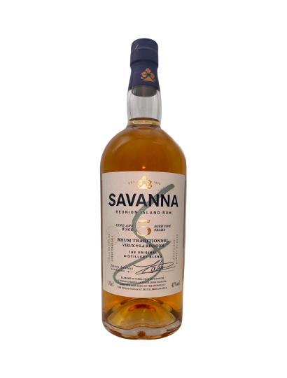 Savanna, Rhum, 5 ans, 43%, 70cl