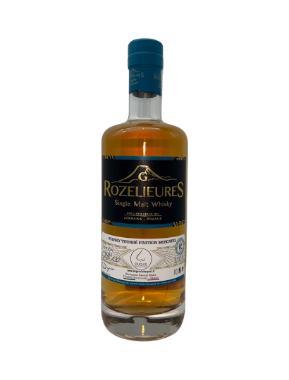 Whisky, Français, Rozelieures, Tourbé, Fût Unique Moscatel, 50.2%, 70cl
