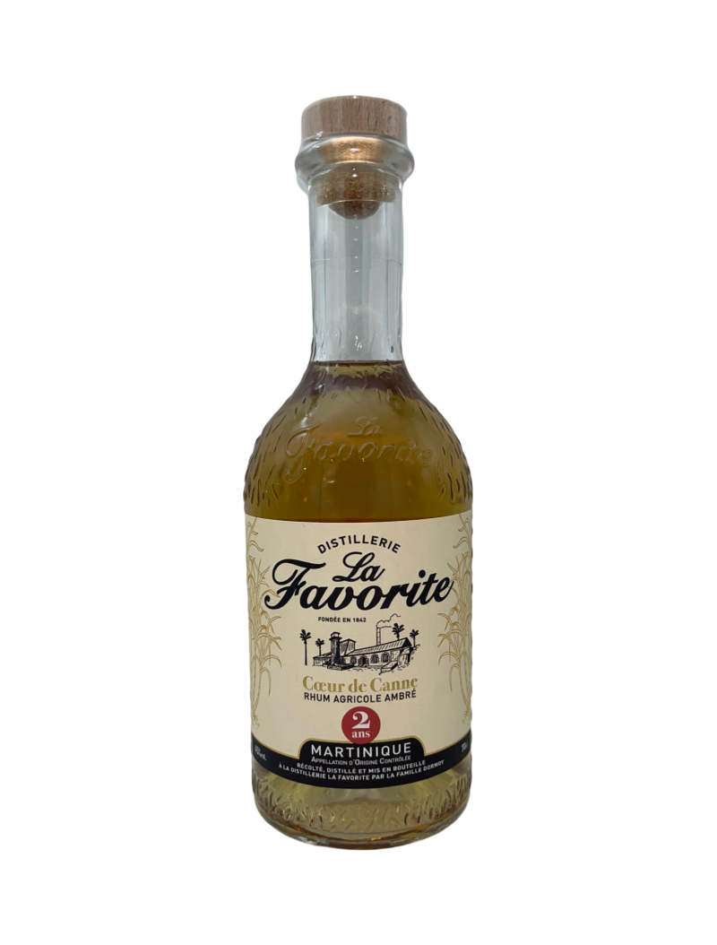 La favorite, Rhum, Coeur de Canne, 2 ans, 45%, 70cl La favorite, Rhum, Coeur de Canne, 2 ans, 45%, 70cl