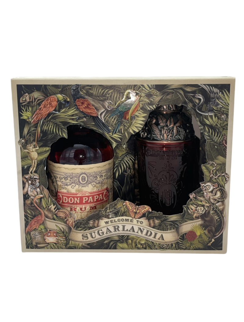 Coffret Rhum, Don Papa, Sugarlandia avec Shaker, 70cl, 40%