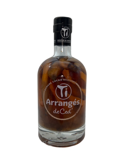 Rhum Arrangé, Les Rhums de Ced', Ti Ced Banane Cacao, 32%, 70cl