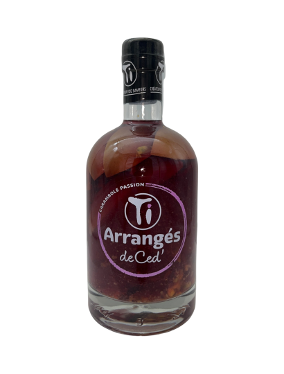 Rhum Arrangé, Les Rhums de Ced', Ti Ced Carambole Passion, 32%, 70cl